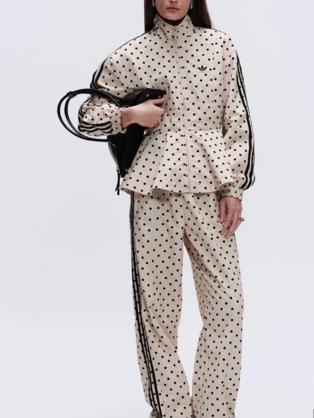 Adidas originals x ASOS sold out viral trendy polka dot set pants jacket large L